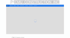 Desktop Screenshot of cmuconstruction.com